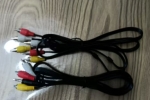 AV線三對(duì)三機(jī)頂盒DVD連接老款電視機(jī)三色線3對(duì)3
