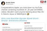 蘋果出手：上傳數(shù)百個 WWDC 視頻的 YouTube 頻道被關閉